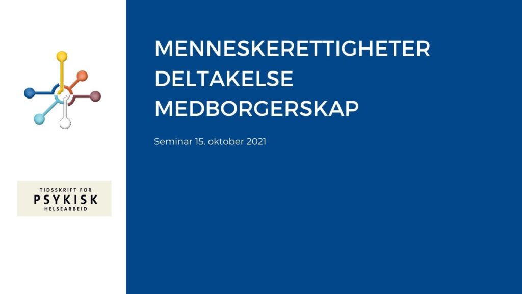 Tekstplakat - Menneskerettigheter, deltakelse og medborgerskap